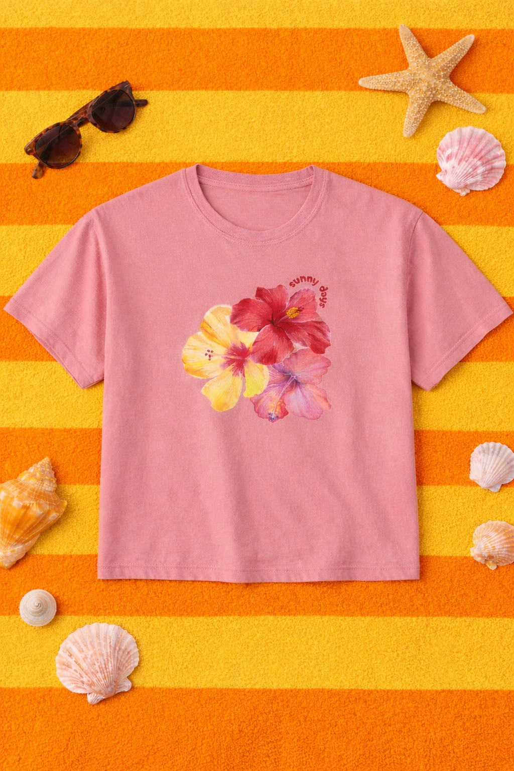 The Tropical Hibiscus Boxy Tee 🌺