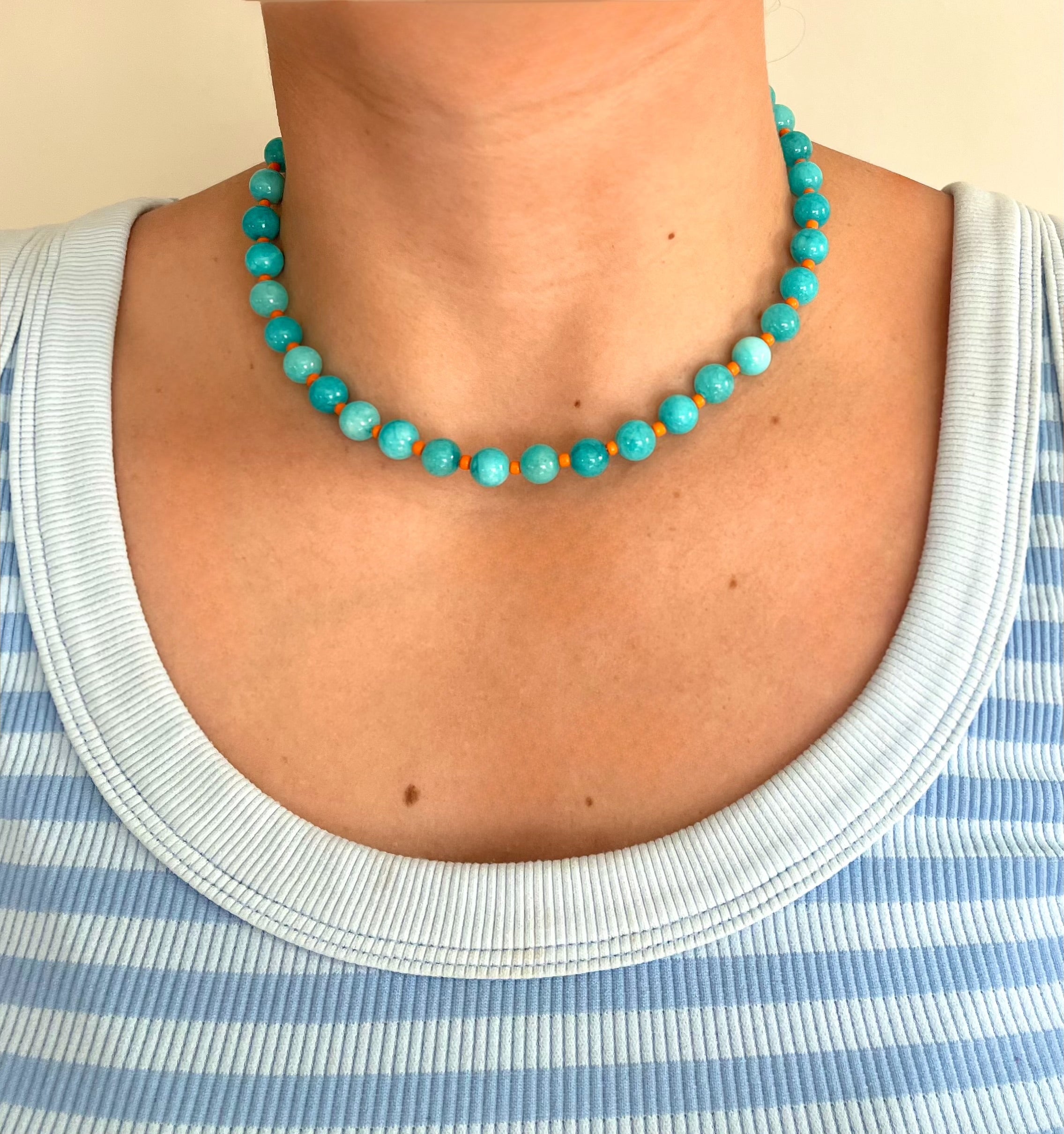 ocean pop turquoise necklace🩵 preorder!