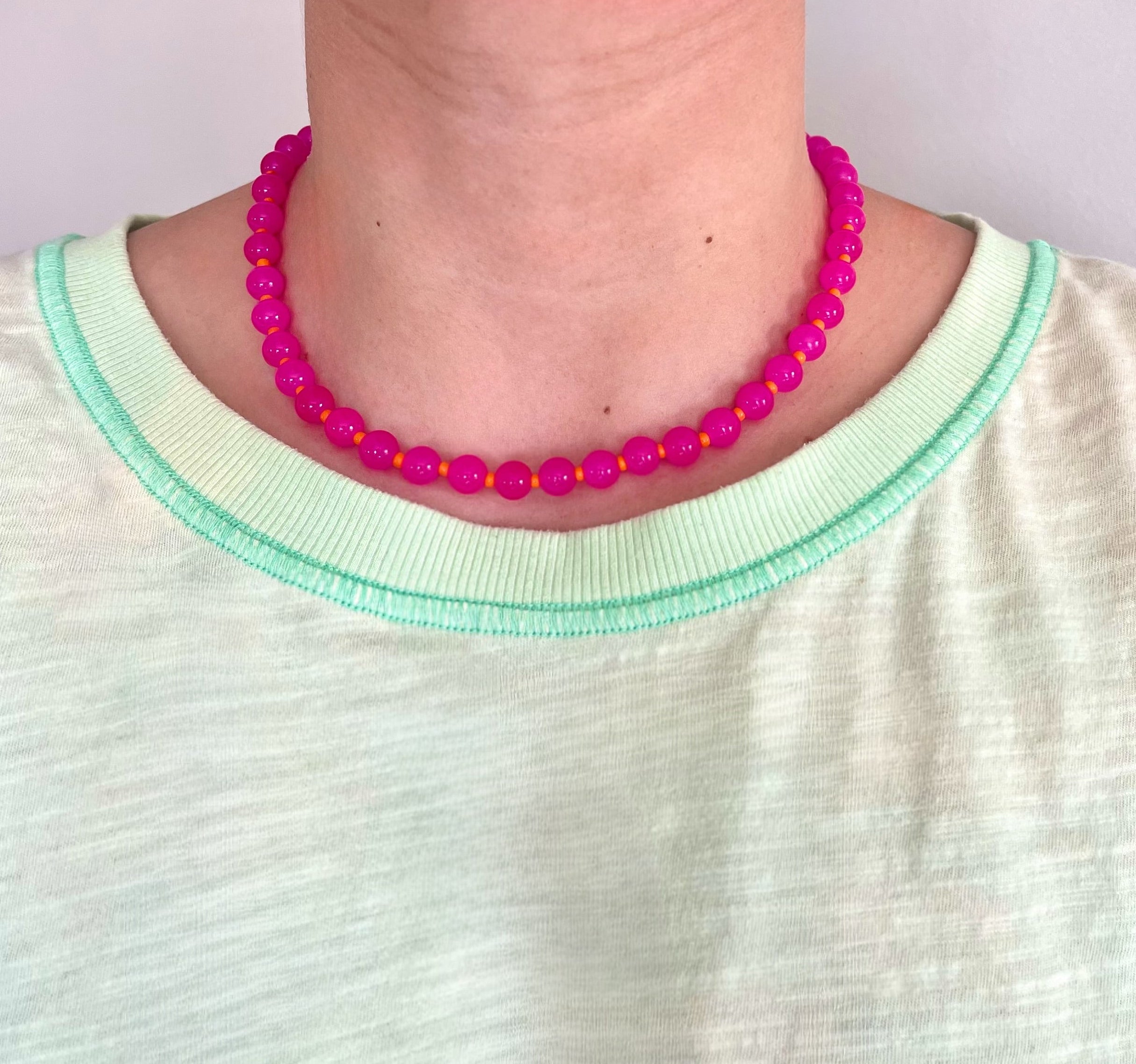 sunset pink necklace🌅 preoder!