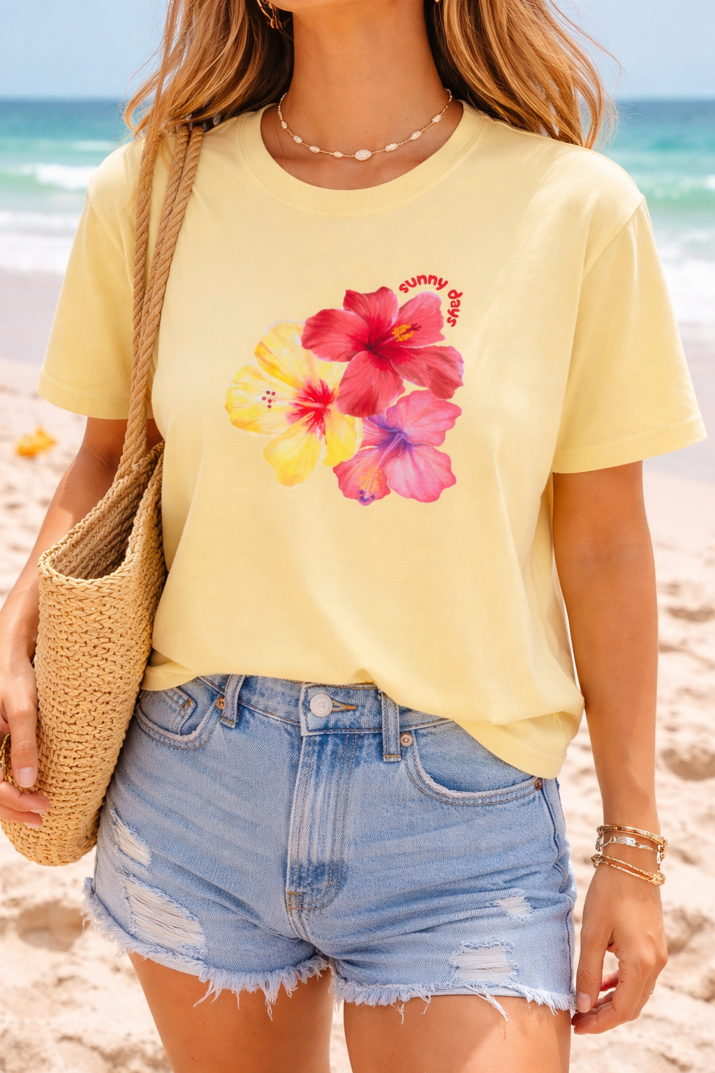 The Tropical Hibiscus Boxy Tee 🌺